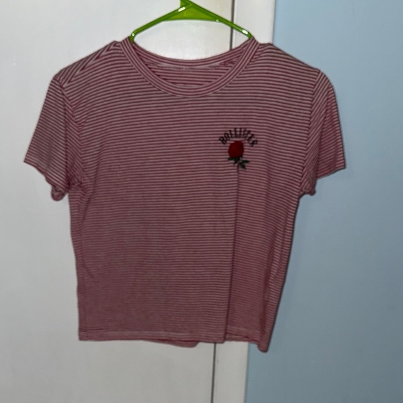 Hollister Red Striped Short Sleeve Tee - Picture 1 of 1